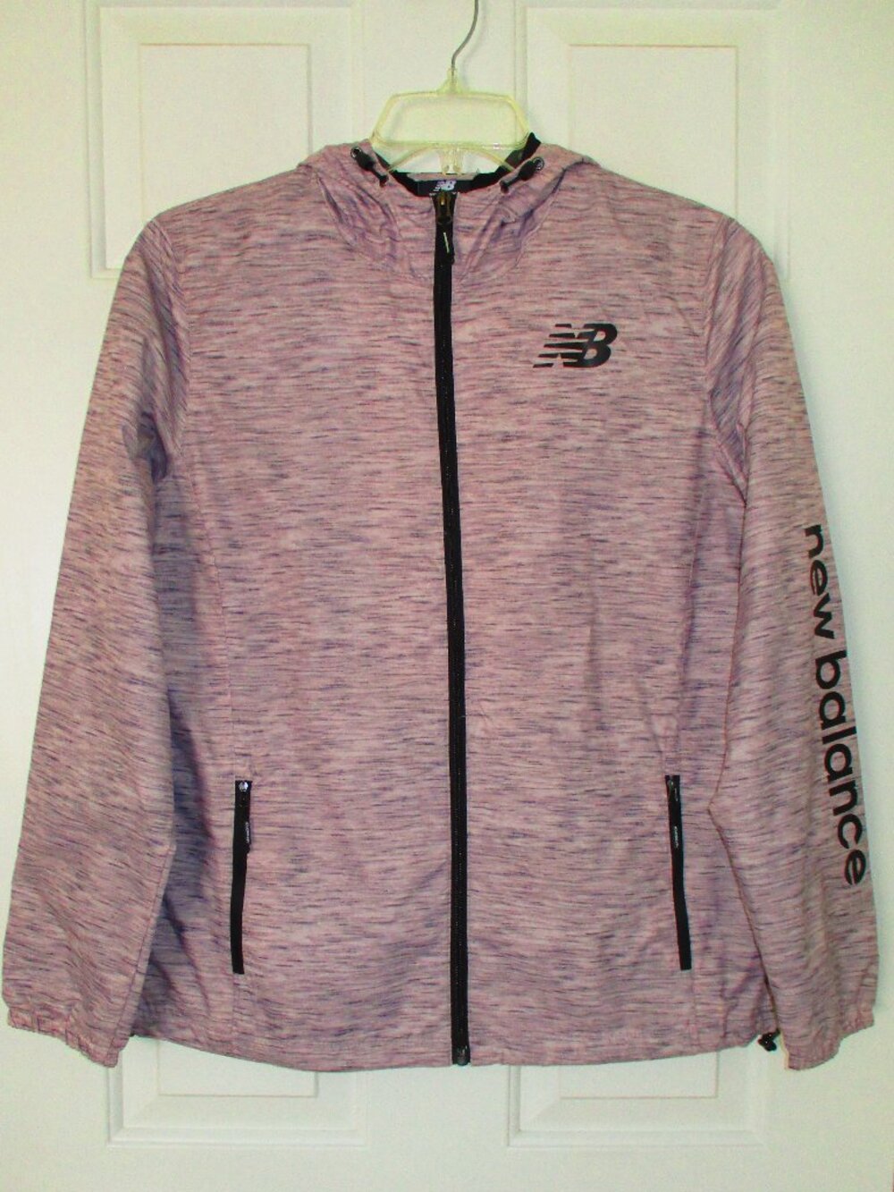 New Balance Womens L/S Pink Mesh-lined Full Zip Active Hoodie NWOT - Size Large
